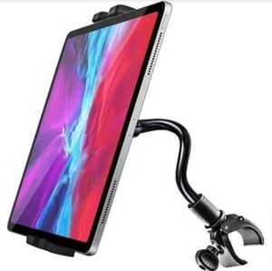 woleyi Treadmill Tablet Holder, Tube Clamp Gooseneck 360 for 4"-12.9" Tablets.